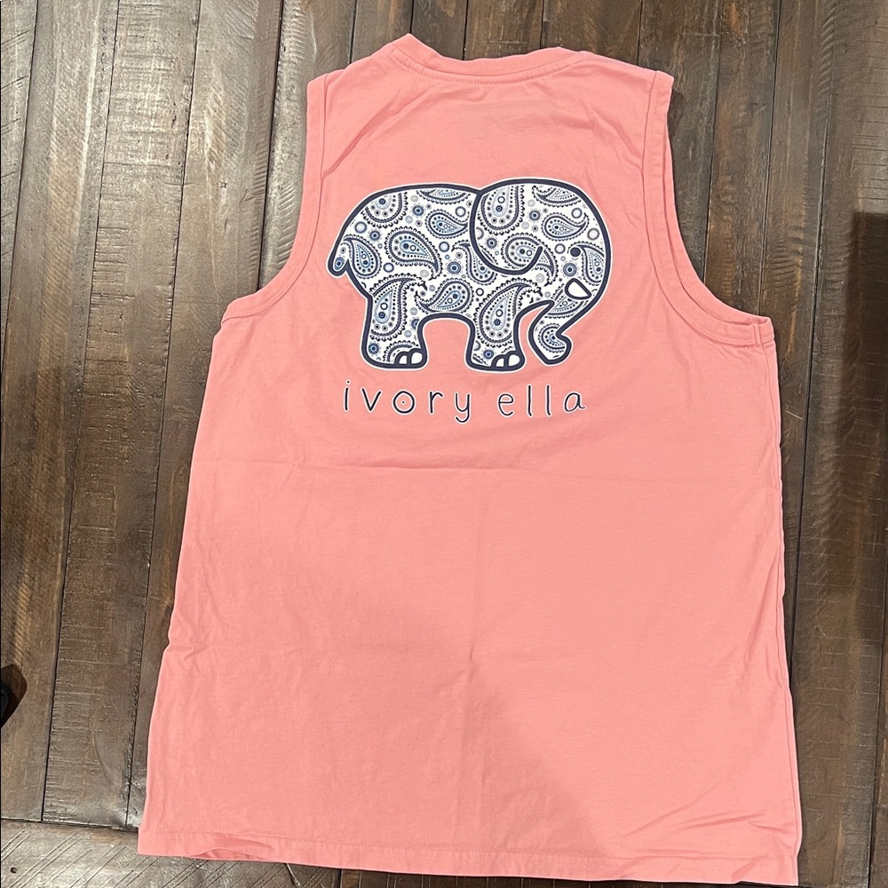 Ivory Ella Pink Organic Cotton Tank